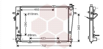 VAN WEZEL Radiators, Motora dzesēšanas sistēma 82002167